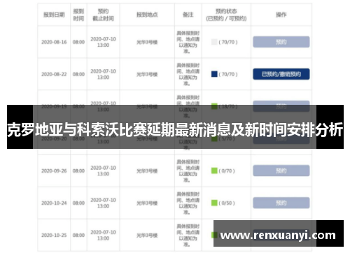 克罗地亚与科索沃比赛延期最新消息及新时间安排分析